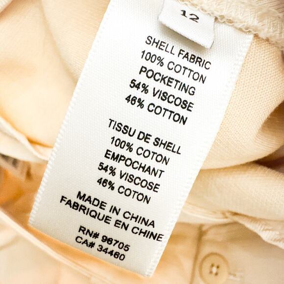 Rebecca Taylor Pleated Flared Suit Trouser Pant Cream/Wheat Size 12 $295 NWT - Picture 9 of 12